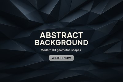 Modern 3D Abstract Background with Geometric Shapes