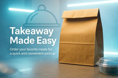 Takeaway Food Packaging Concept with Modern Design
