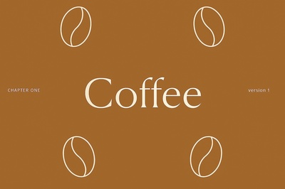 Stylish Coffee Portfolio Design with Patterns
