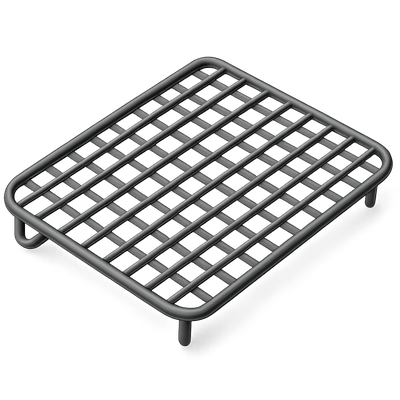 3D Isometric Cooling Rack Icon with Wire Design