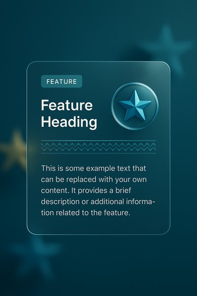 3D Golden Christmas Stars with Feature Block Design