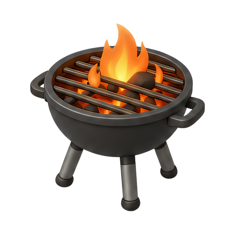 cozy evening by the grill