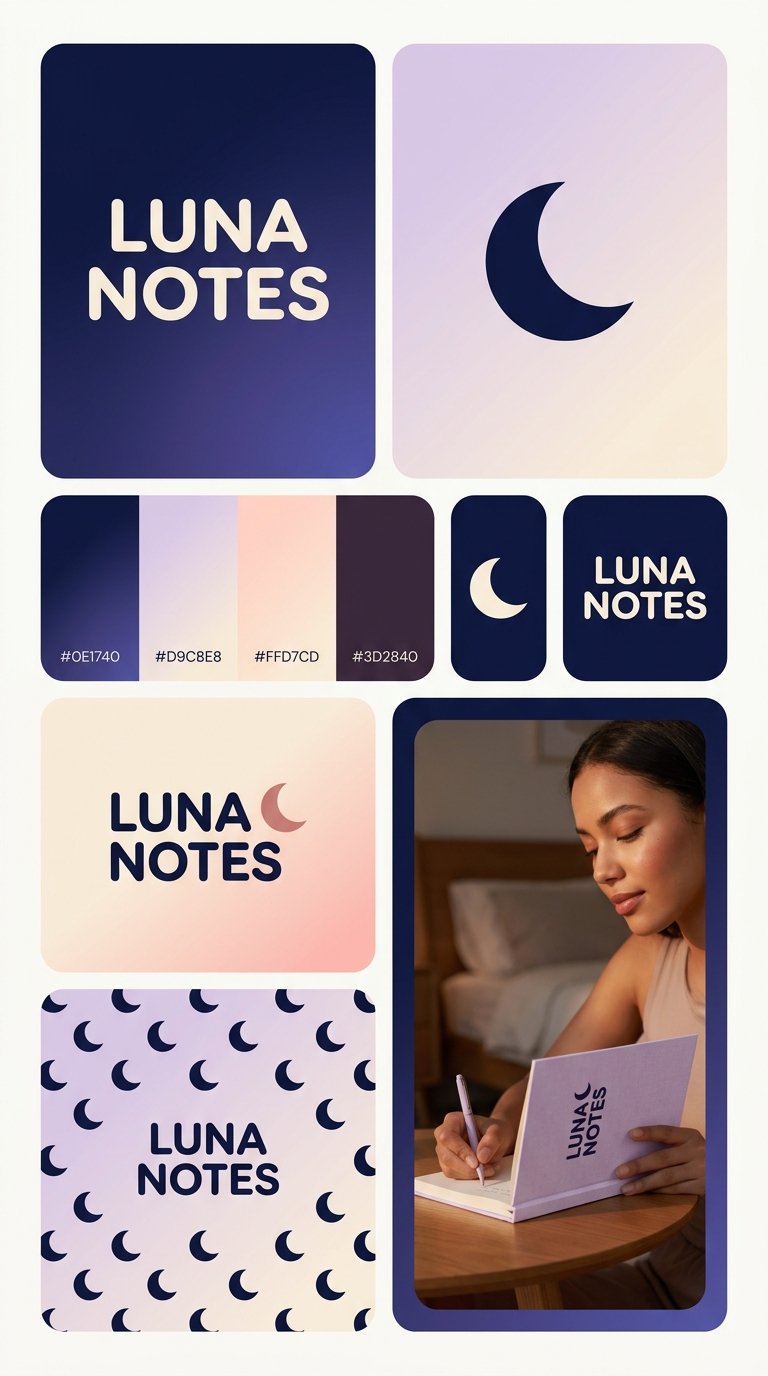 Modern gradient brand identity