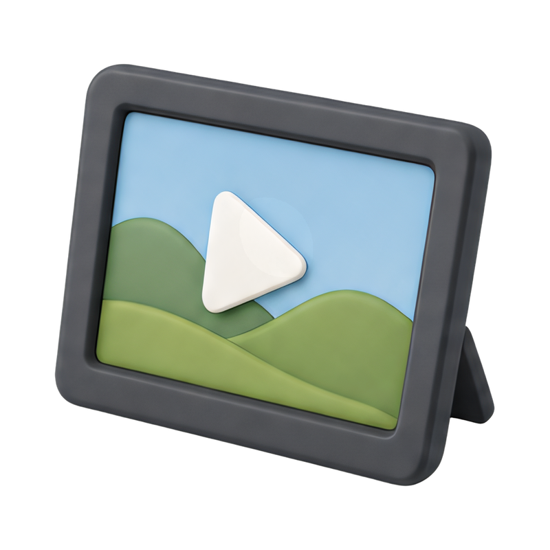 Elegant memorial video frame