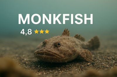 Underwater Image of Monkfish with Rating Display