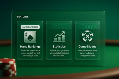 3D Interactive Web Design with Poker Table Elements