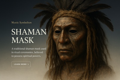 Traditional Shaman Mask Representing Spiritual Power