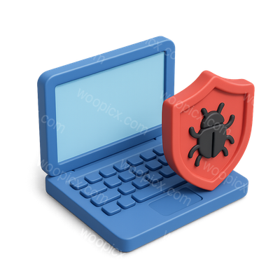 3D Rootkit Icon for Cybersecurity Themes