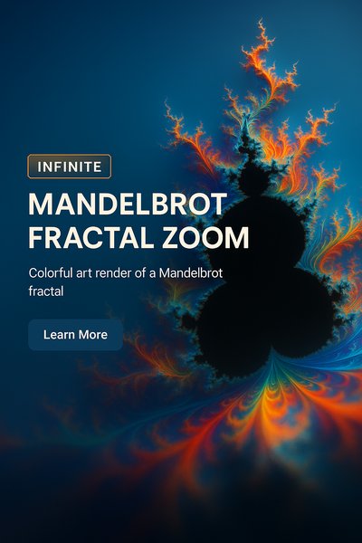 Colorful Mandelbrot Fractal Zoom Art Render