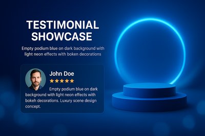 Dynamic Luxury Scene with Testimonial Showcase