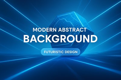 Futuristic Abstract Background with Geometric Elements
