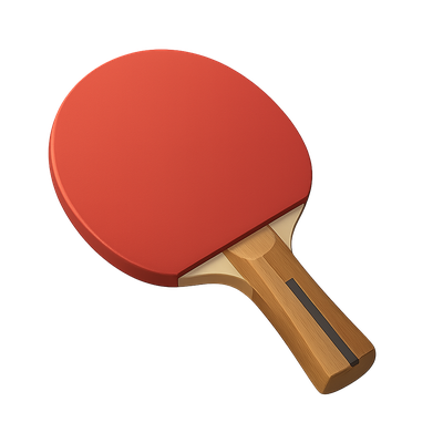 3D Render of a Table Tennis Paddle Icon