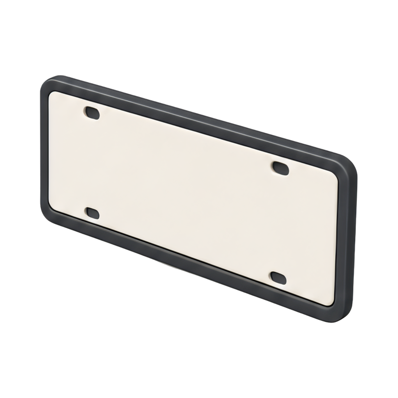 blank license plate design