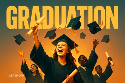 Graduation Celebration Extravaganza with Happy Students