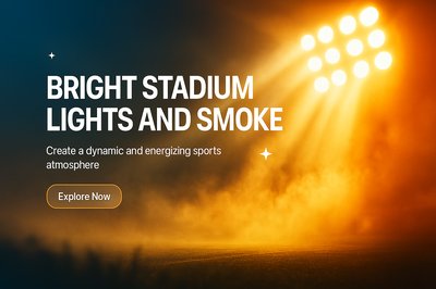 Dynamic Stadium Lights and Smoke for Sports Events