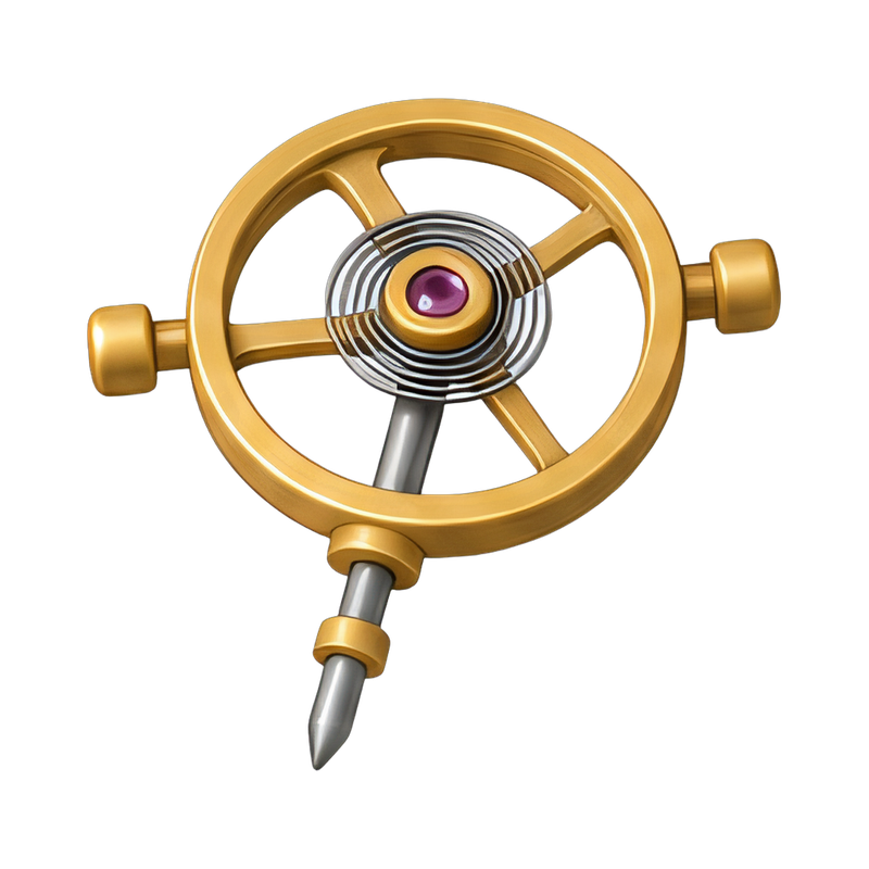 tiny balance staff on display