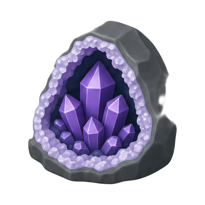 Stunning crystal cave geode