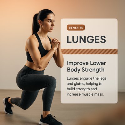 Dynamic Landing Page Design for Lunges Workout