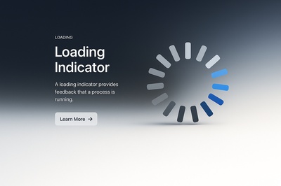 Stylish Loading Circle Design for Web Interface