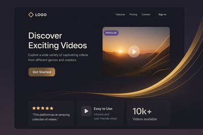 Dynamic Landing Page Design with Engaging Elements