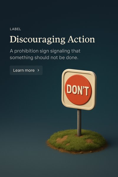 3D Scene Depicting Prohibition Sign with Dark Background
