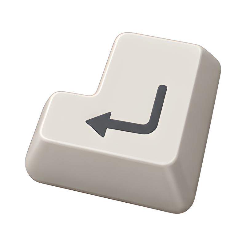 Oversized keyboard enter key