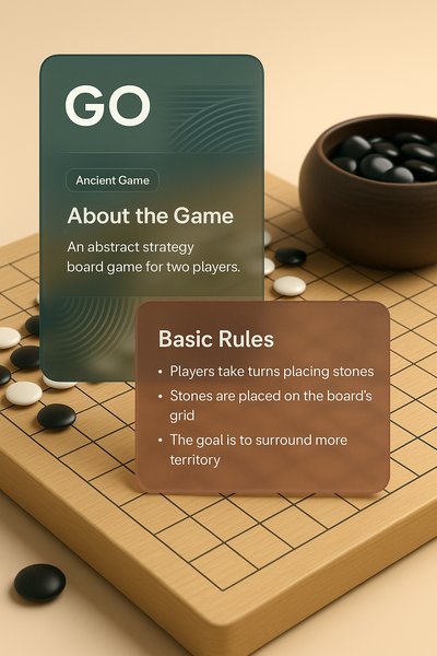 3D Web Integration Illustration for the Game Go