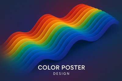 Futuristic Colorful Waves with Dynamic Gradient