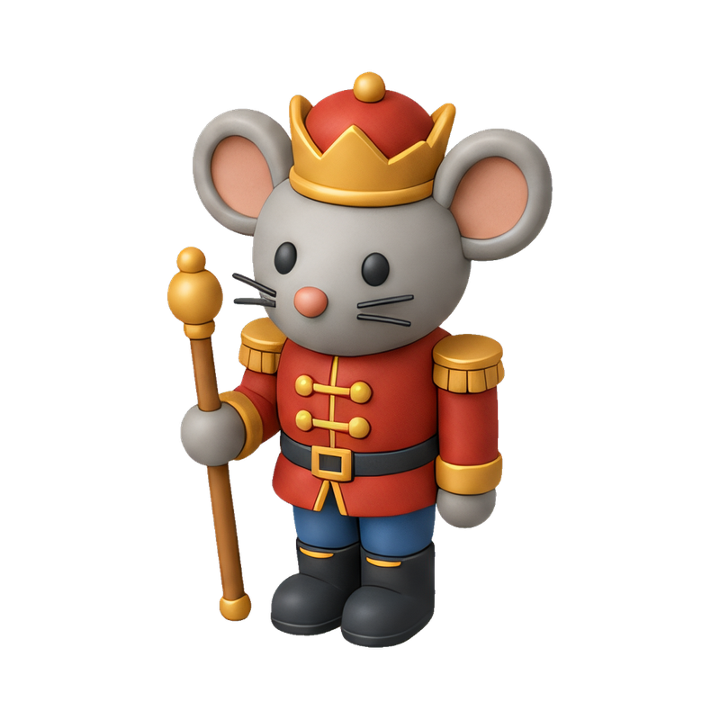 Nutcracker mouse king figurine