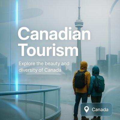 Promotional Image for Canadian Tourism Featuring Cityscape