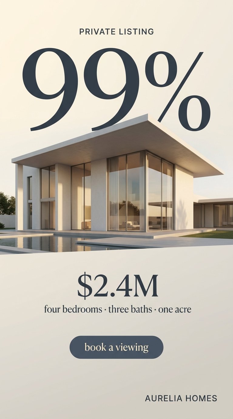 Modern minimalist villa exterior