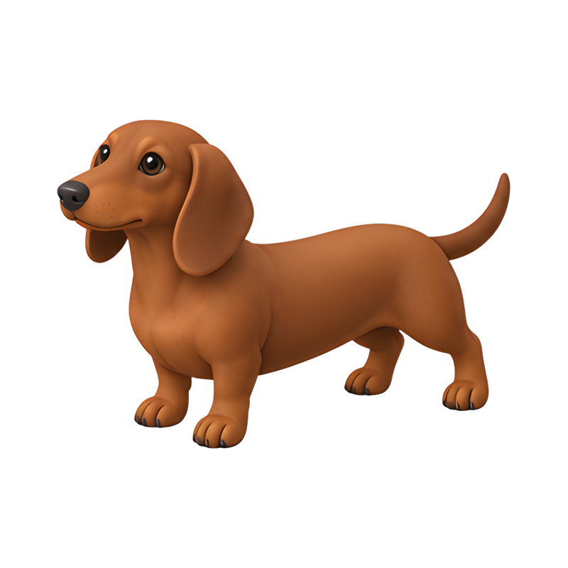 playful long-bodied dachshund