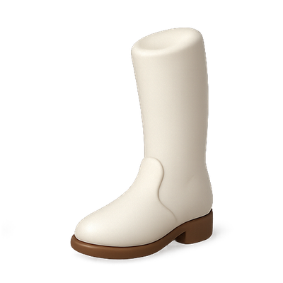 Stylized 3D Rendering of a Fashion Boot
