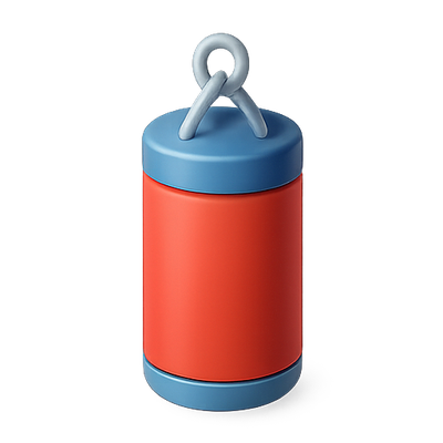 Stylized 3D Buoy with Bright Colors