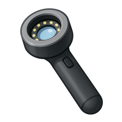 3D Dermatoscope Icon in Isometric View for Medical Use