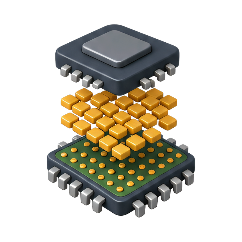 detailed chip exploded view