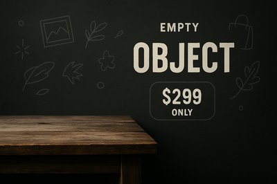 Modern Stylish Product Display on Wooden Table