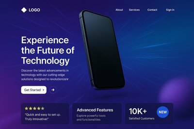 Dynamic Landing Page Design for Technology Promotion