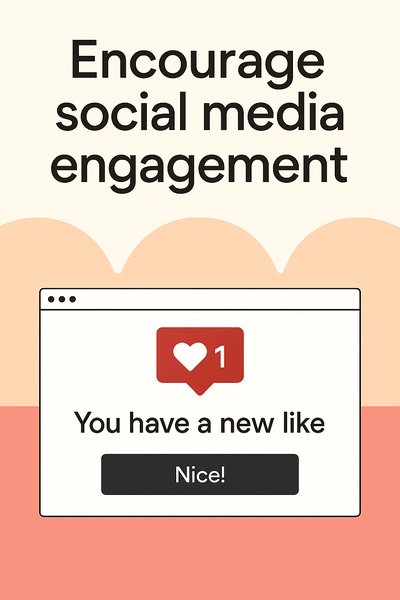 Social Media Engagement Promotional Graphic