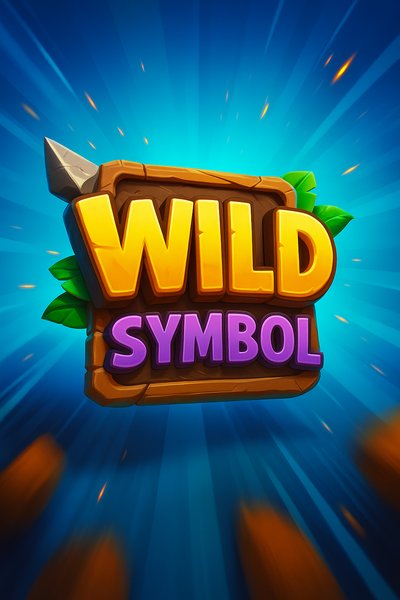 Dynamic Wild Symbol Design with Vibrant Colors