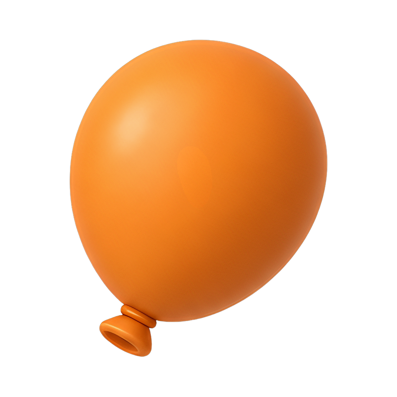 vibrant round balloon