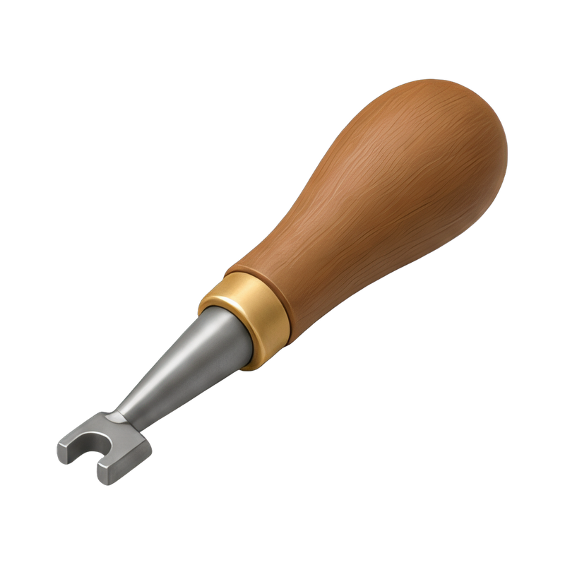 Leather stitching groover tool