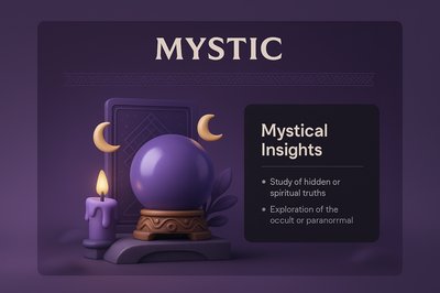 Mystical 3D Web Design with Insightful Elements