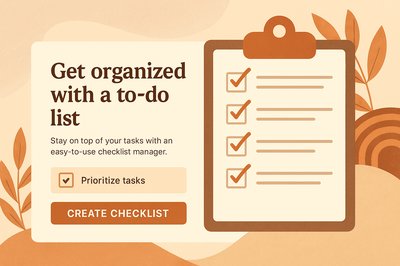 Boho Style Checklist Design for Easy Task Management