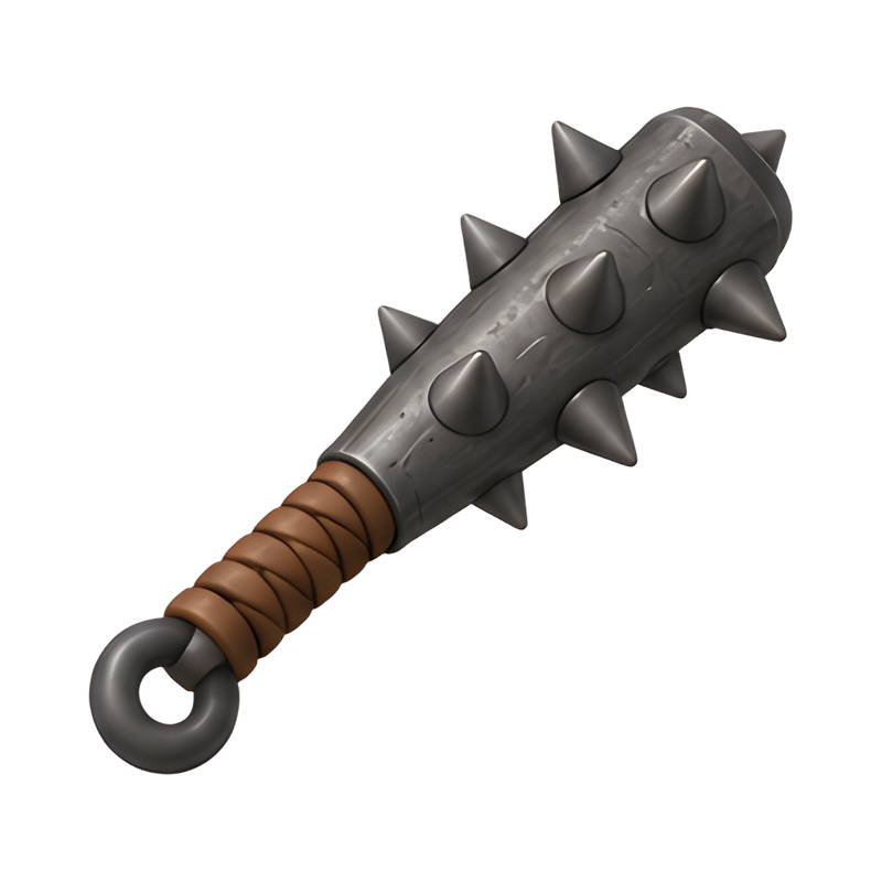 spiked iron kanabo club