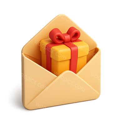 3D Gift Envelope with Present Inside