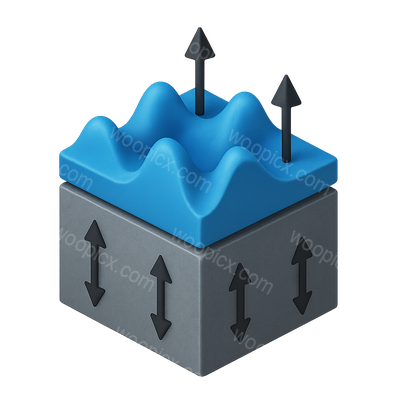 3D Icon Representation of Topological Insulator Concept