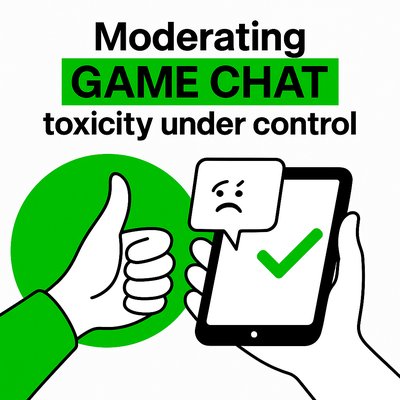 Illustrative Graphic on Game Chat Moderation