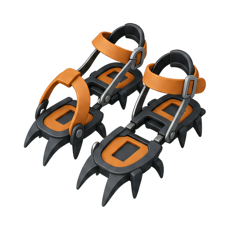 durable crampons with adjustable straps
