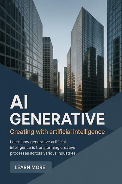 Modern Urban Skyscraper Design with AI Generative Theme